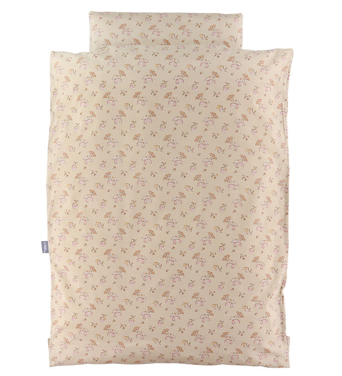 Nørgaard Madsens Sengetøj - Voksen - Beige m. Blomster