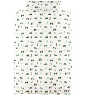 Nørgaard Madsens Sengetøj - Voksen - Grøn Traktor og Bonde