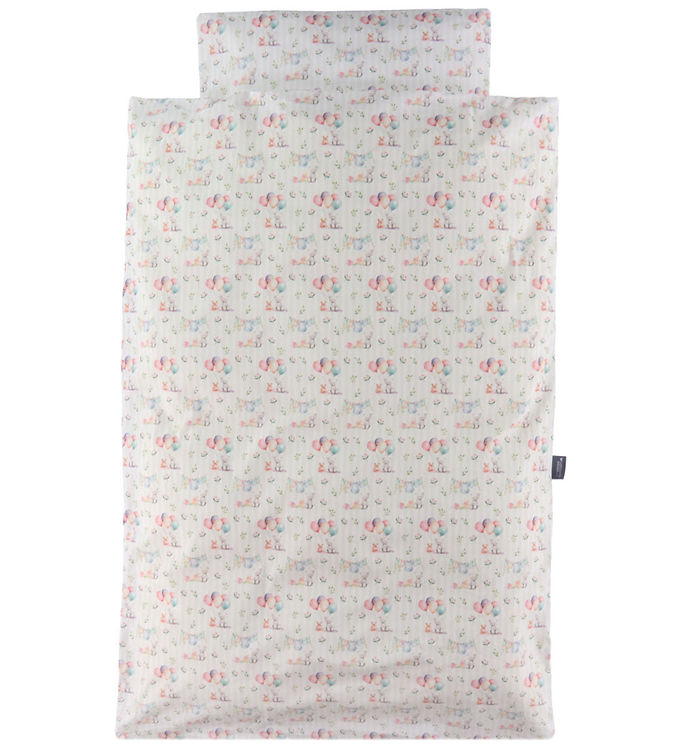 Nørgaard Madsens Sengetøj - Voksen - Hvid m. Farverige Balloner