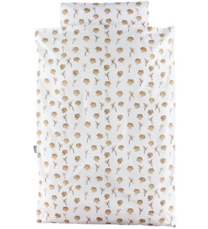 Nørgaard Madsens Sengetøj - Voksen - Hvid m. Lysebrune Elefanter