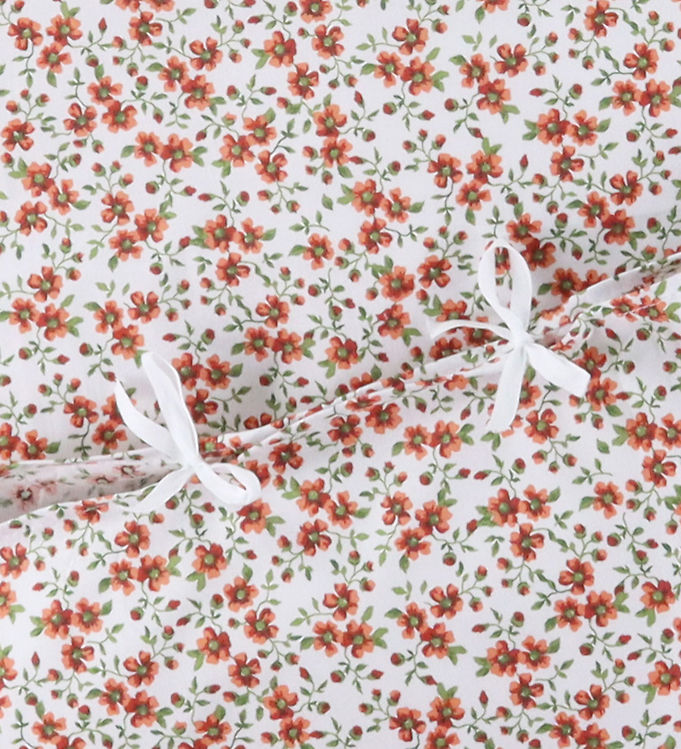 Nørgaard Madsens Sengetøj - Voksen - Hvid m. Røde Blomster