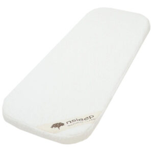 Nsleep Barnevognsmadras - Naturlatex - 36x96 cm - Hvid
