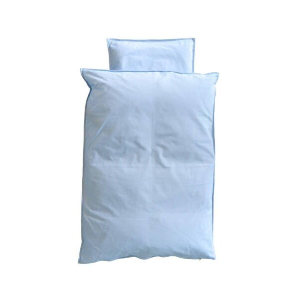 OMHU Baby sengetøj 70x100 cm - Blå - 100% økologisk bomuld