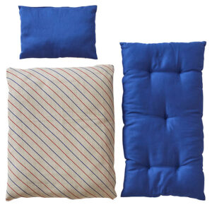 OYOY Dukkesengetøj m. Madras - Stribet - Blue