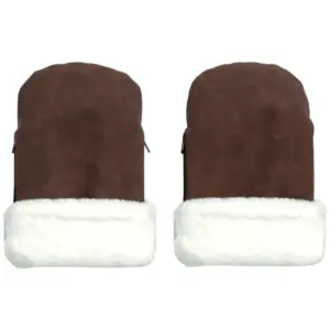 Østerbrohandsken - Chocolate Brown Faux Suede