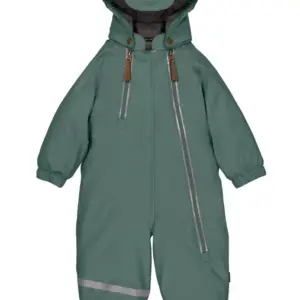 PU Flyverdragt 2 Zip Recycled - Balsam green - 98 CM