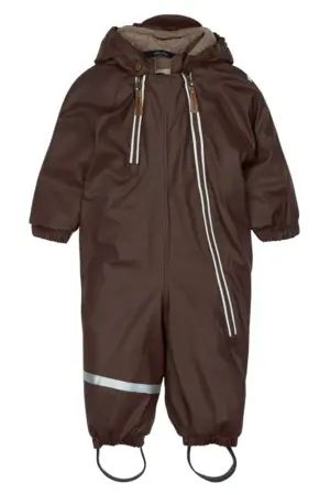 PU Flyverdragt 2 Zip Recycled - French roast - 92 CM