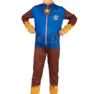 Paw Patrol Chase kostume - BLÅ - 3-4 ÅR
