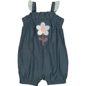 Petit sommerdragt med en blomst - Chambray - 56