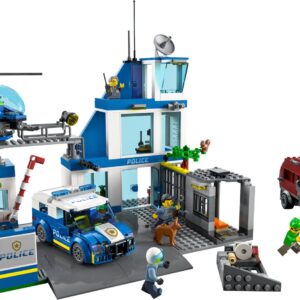LEGO CITY Politistationen (med politibil, helikopter, skraldebil og fængsel) Legetøj
