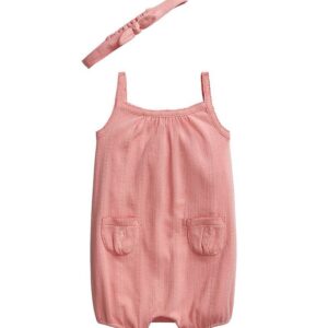 Polo Ralph Lauren Sommerdragt - Baby Classics I - Rosa m. Hulmøn