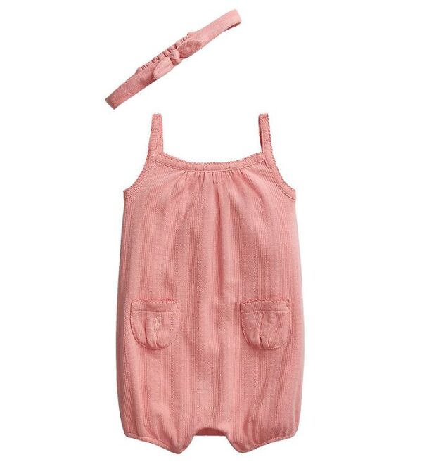 Polo Ralph Lauren Sommerdragt - Baby Classics I - Rosa m. Hulmøn