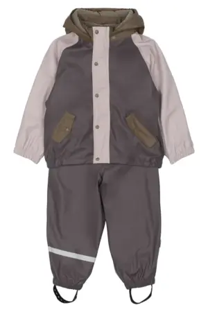 Regnsæt m. Fleece - Sparrow - 86 CM