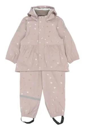 Regntøj Glitter PU m. Seler - Bow Foil AOP - 86