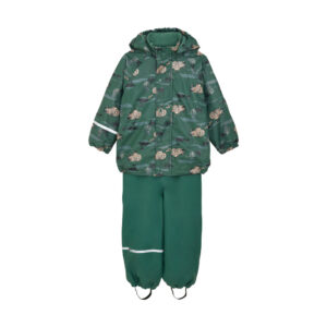 Regntøjssæt m. fleece - Smoke Pine - 120