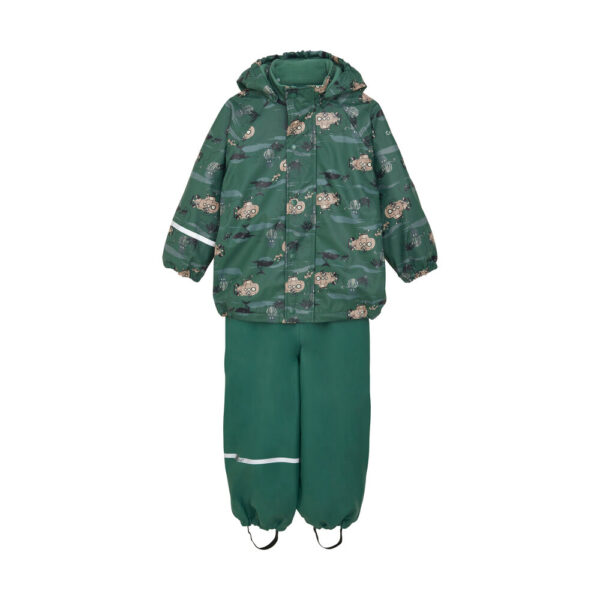 Regntøjssæt m. fleece - Smoke Pine - 120