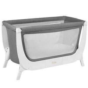 SHNUGGLE Barneseng - Ombygningssæt - 125x66 cm - Stone Grey/Hvid