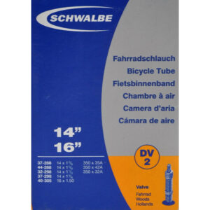 Schwalbe slange 14 x 1. 3/8 med 40mm lang Dunlop ventil DV2