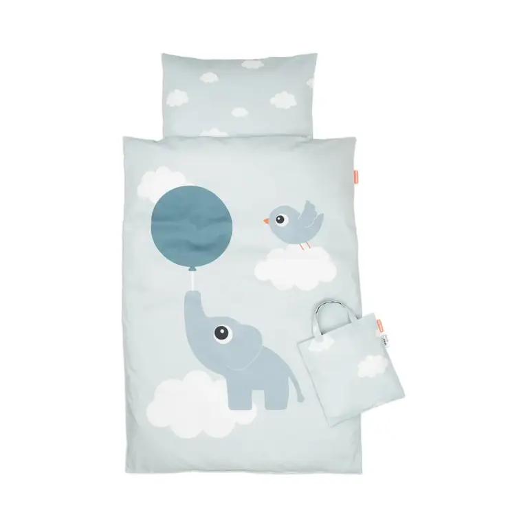 Sebra Baby Sengetøj 70x100 cm - Elphee Blue