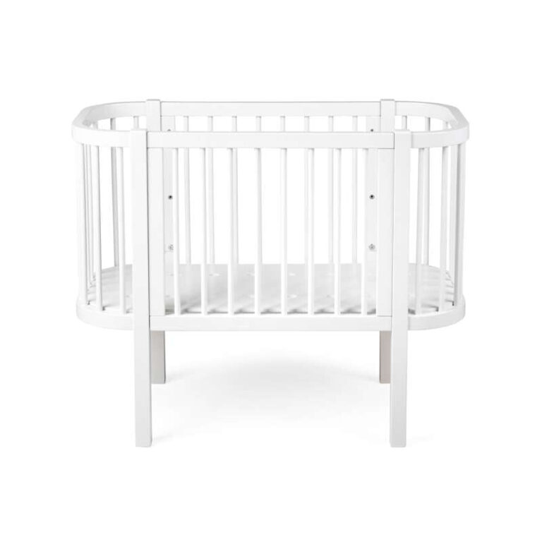 Sebra Bedside Crib - Classic White