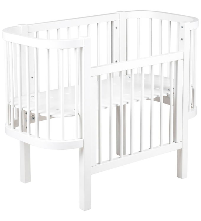 Sebra Bedside Crib - Classic White