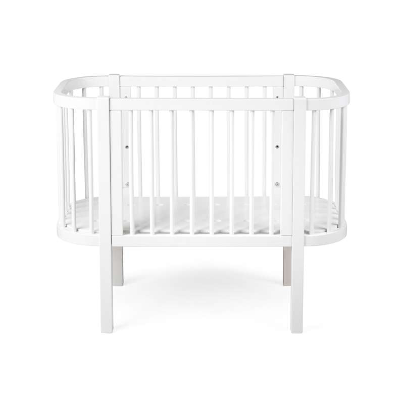 Sebra Bedside Crib - Classic White