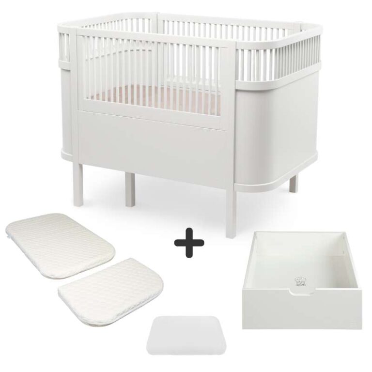 Sebra Sengen - Klassisk - Classic White - m. Kid'oh Madras - Bundle 3