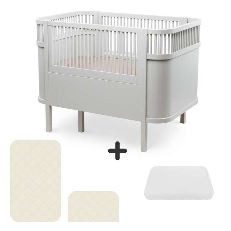 Sebra Sengen - Klassisk - Stone Grey - Bundle 2