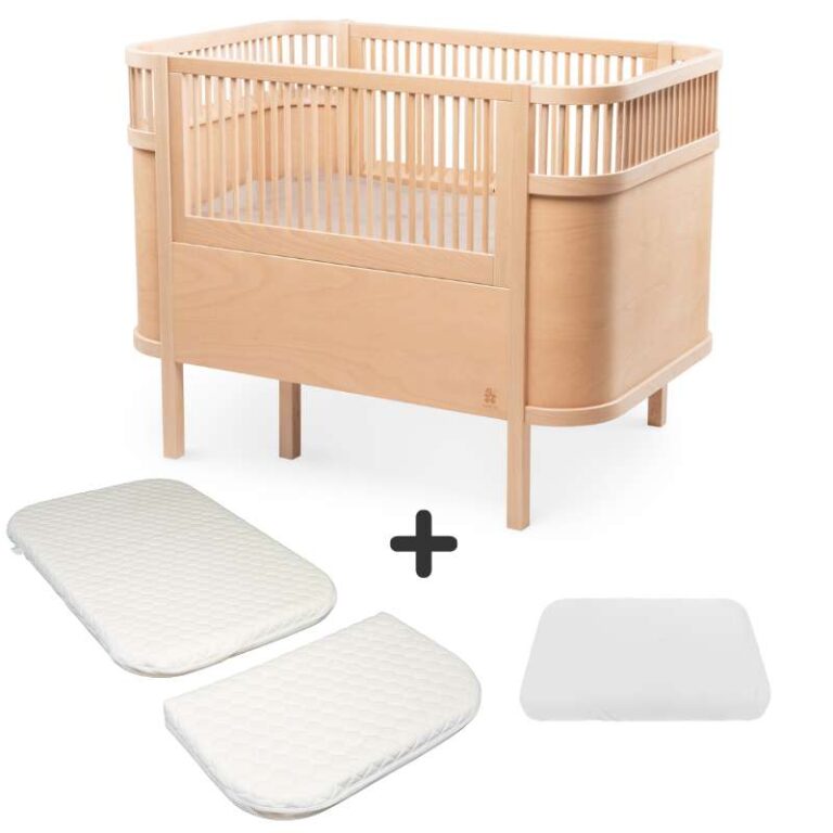 Sebra Sengen - Klassisk - Wooden Edition - m. Kid'oh Madras - Bundle 1