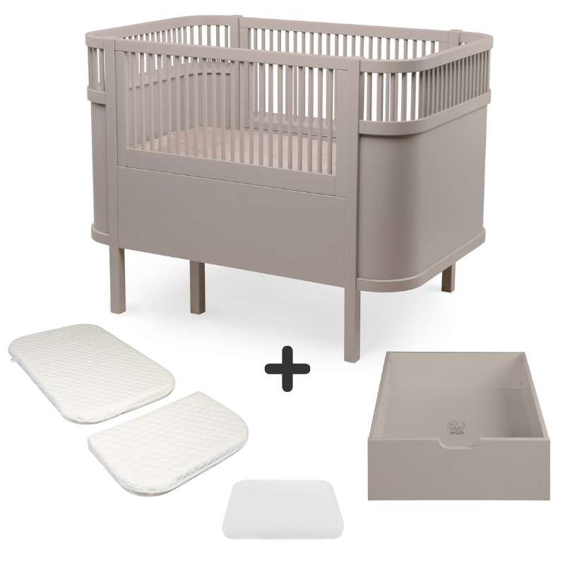 Sebra Sengen - Klassisk - m. Kid'oh Madras - Jetty Beige - Bundle 3