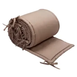 Sengerand med bindebånd - Walnut, 360x32 cm