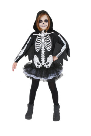 Skeleton Pige kostume 7-10 år