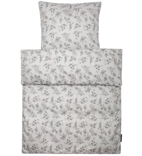Smallstuff Sengetøj - Baby - Flower Garden - Grey