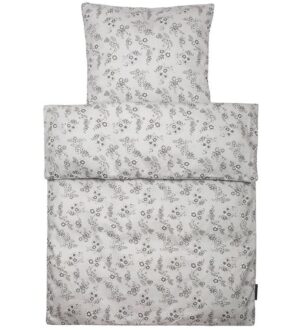 Smallstuff Sengetøj - Junior - Flower Garden - Grey