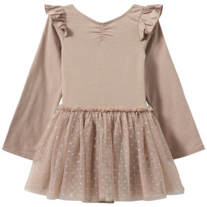 Sofie Schnoor Gymnastikdragt - Tyl - Old Rose m. Prikker