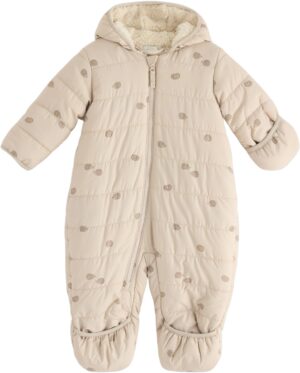 Soft Padded Snowsuit With Cute Litt