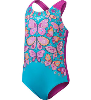 Speedo Badedragt - Digital Printed Swimsuit - Blå/Lilla