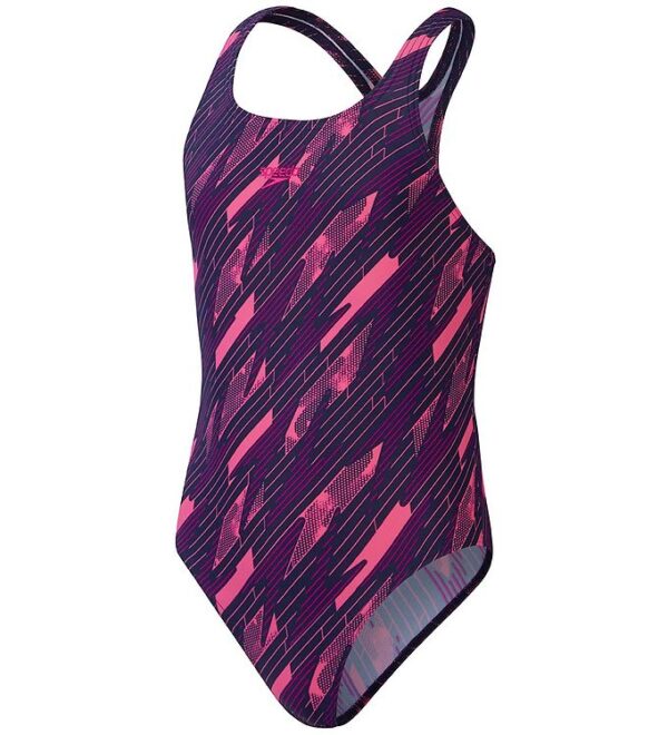 Speedo Badedragt - Hyperboom Allover - Navy/Pink