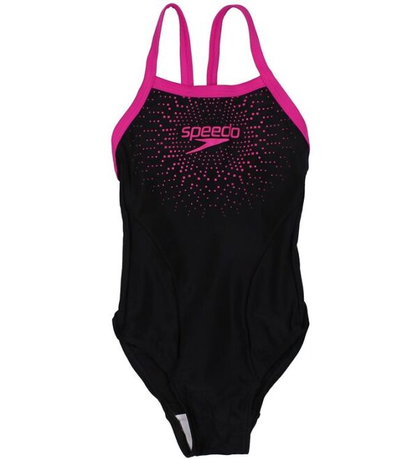 Speedo Badedragt - UV50+ - Sort m. Pink