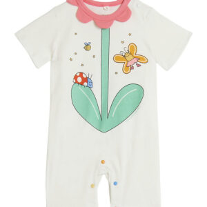 Stella McCartney Kids Sommerdragt - Ivory m. Blomst