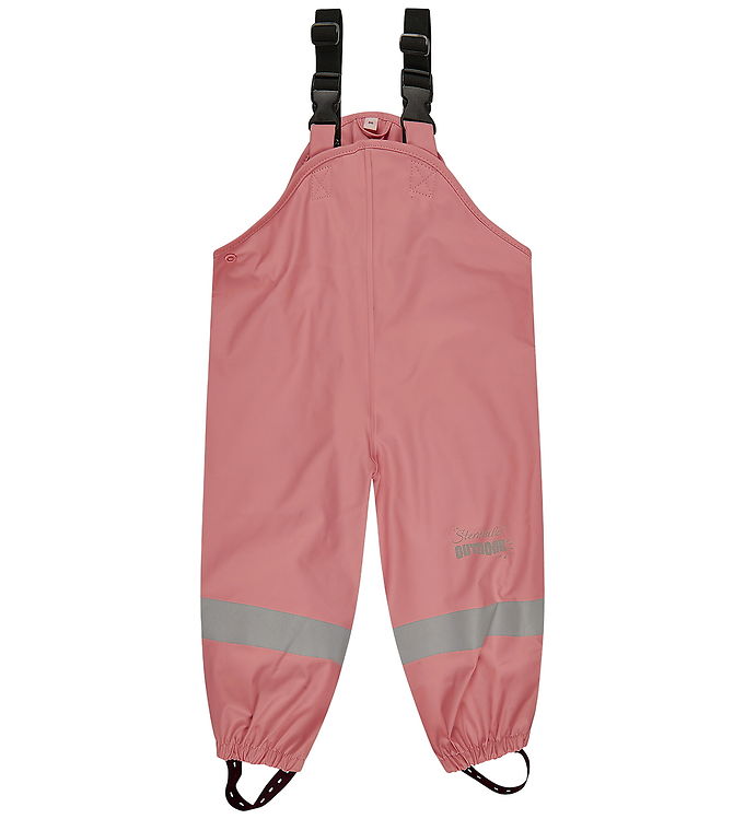Sterntaler Regnbukser m. Seler - PU - Mørk Rosa