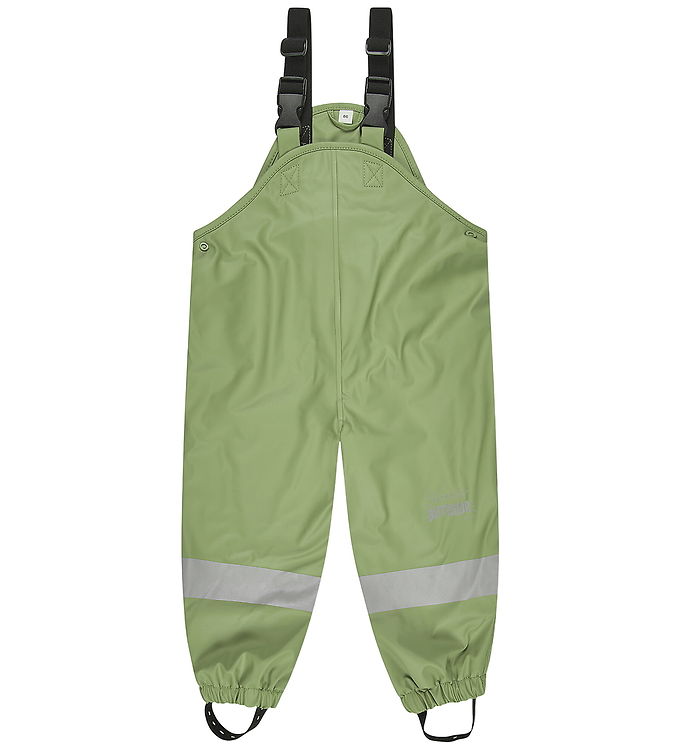 Sterntaler Regnbukser m. Seler/Fleece - PU - Forest Green
