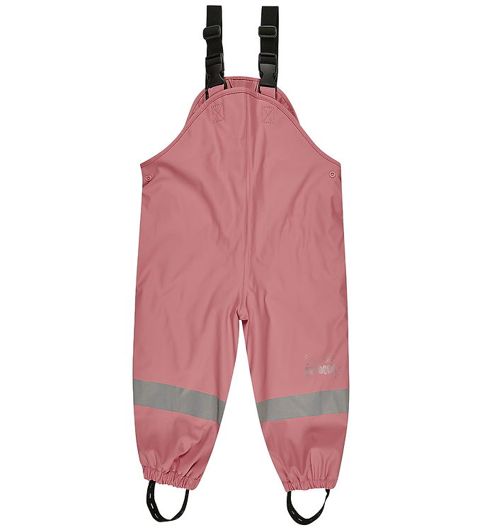 Sterntaler Regnbukser m. Seler/Fleece - PU - Mørk Rosa