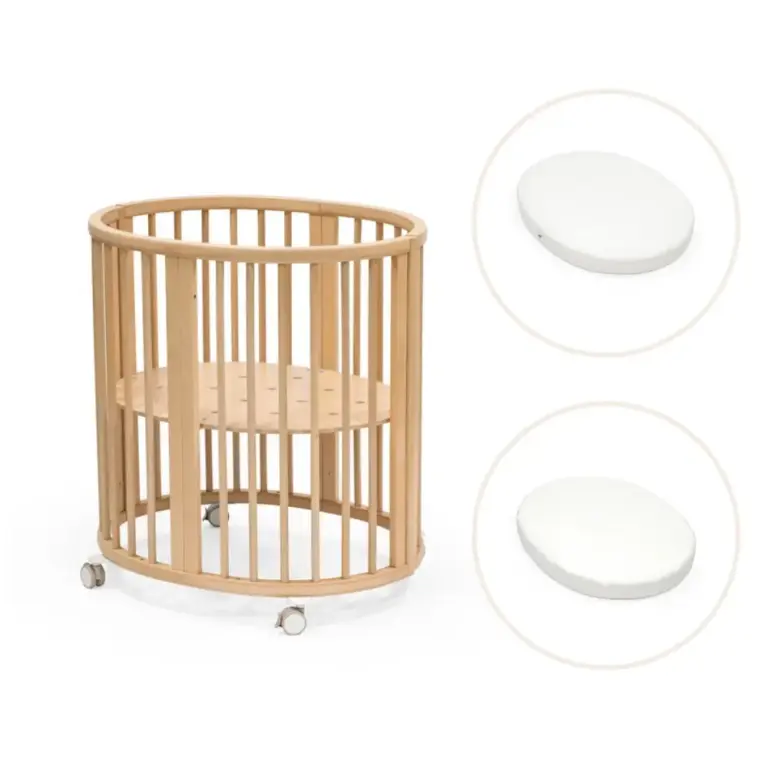 Stokke Sleepi Mini V3 Seng Med Madras Og Lagen - Natur