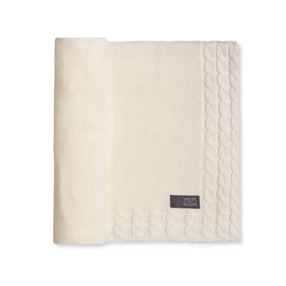 Striktæppe, Joy - Warm white