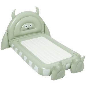 SunnyLife Børneseng - Oppustelig - Monster - Sage