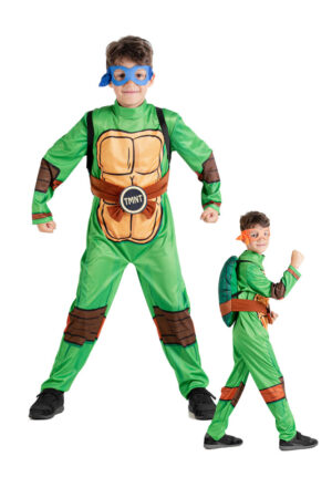 Teenage Mutant Ninja kostume - GRØN - 7-9 ÅR