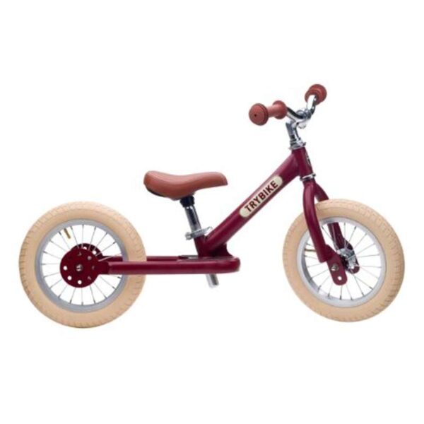 Trybike Retro Løbecykel - To Hjul - Vintage Rød