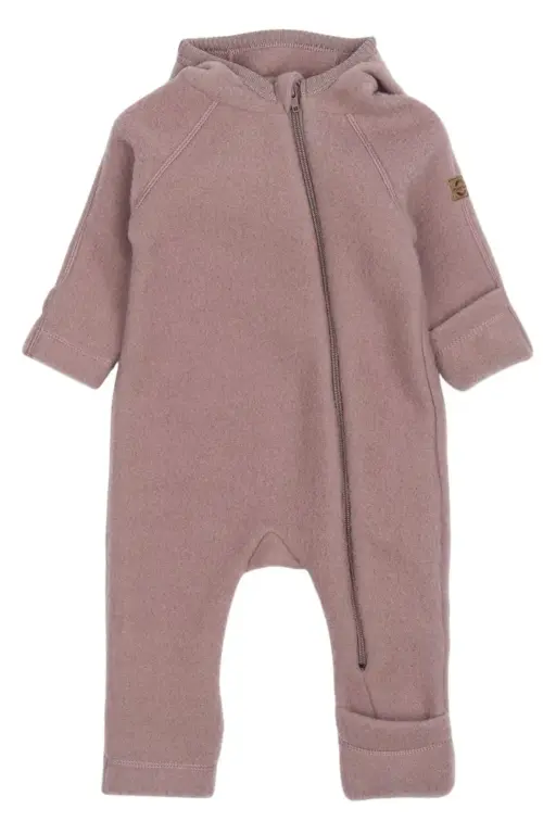 Ulddragt Med Ører - Twilight mauve - 56 CM