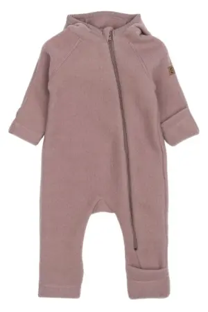 Ulddragt Med Ører - Twilight mauve - 92 CM